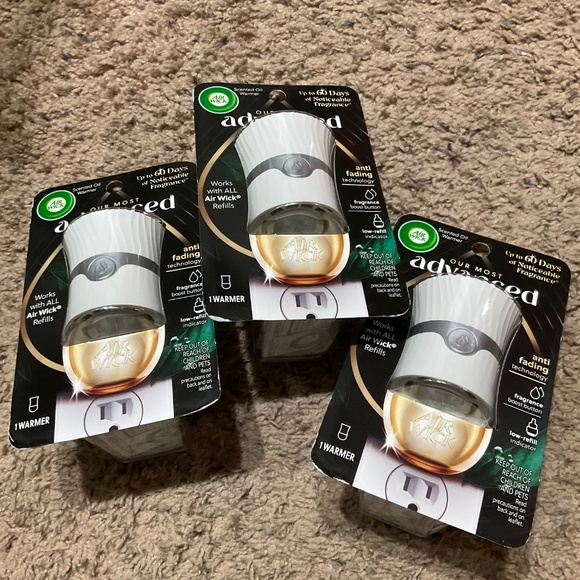 3PC Bundle 3-Air Wick Fragance Infused Essential Oil Plug-in Advanced Warmer - Picture 3 of 3